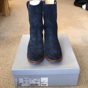Suede Chanel boots